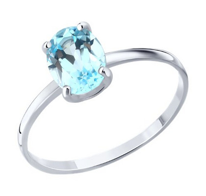 Inel din argint cu un topaz