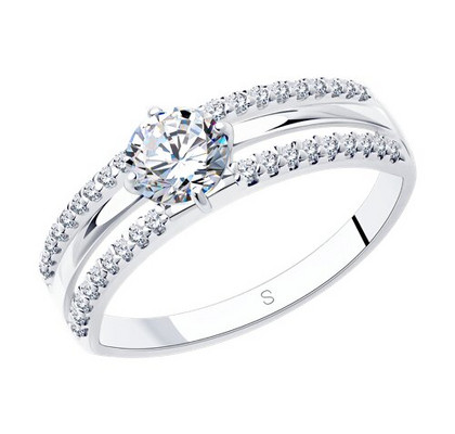 Inel din argint cu  zirconiu cubic