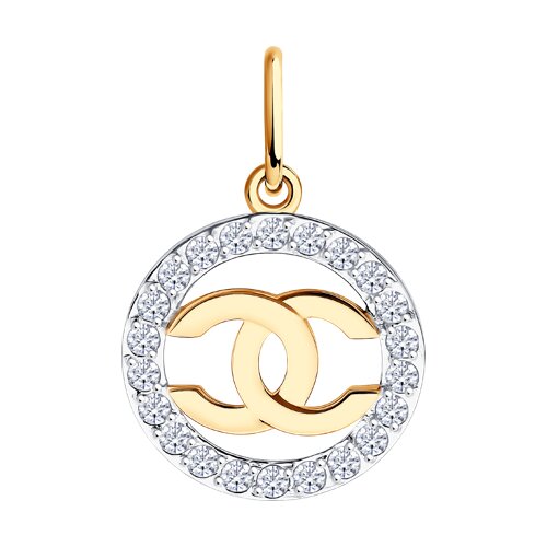 Pandantiv din aur cu zirconiu cubic