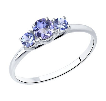 Inel din argint cu tanzanite