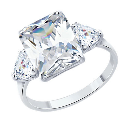 Inel din argint cu zirconiu cubic