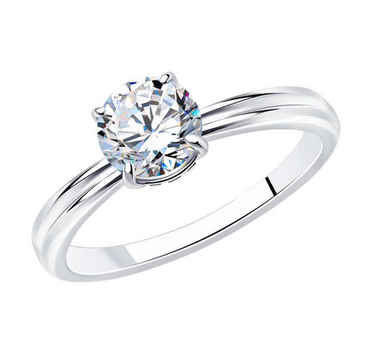 Inel din argint cu zirconiu cubic