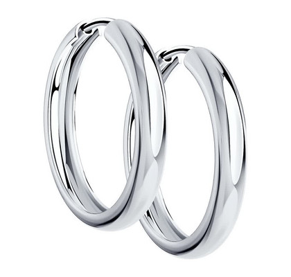 Cercei creoli din argint