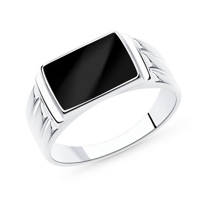 Inel din argint cu email