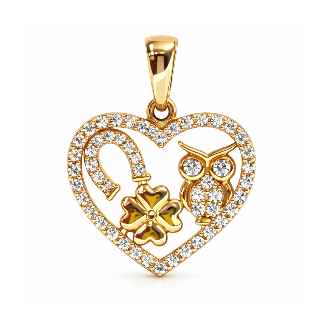 Подвеска из красного золота