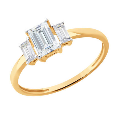 Inel din aur cu zirconiu cubic