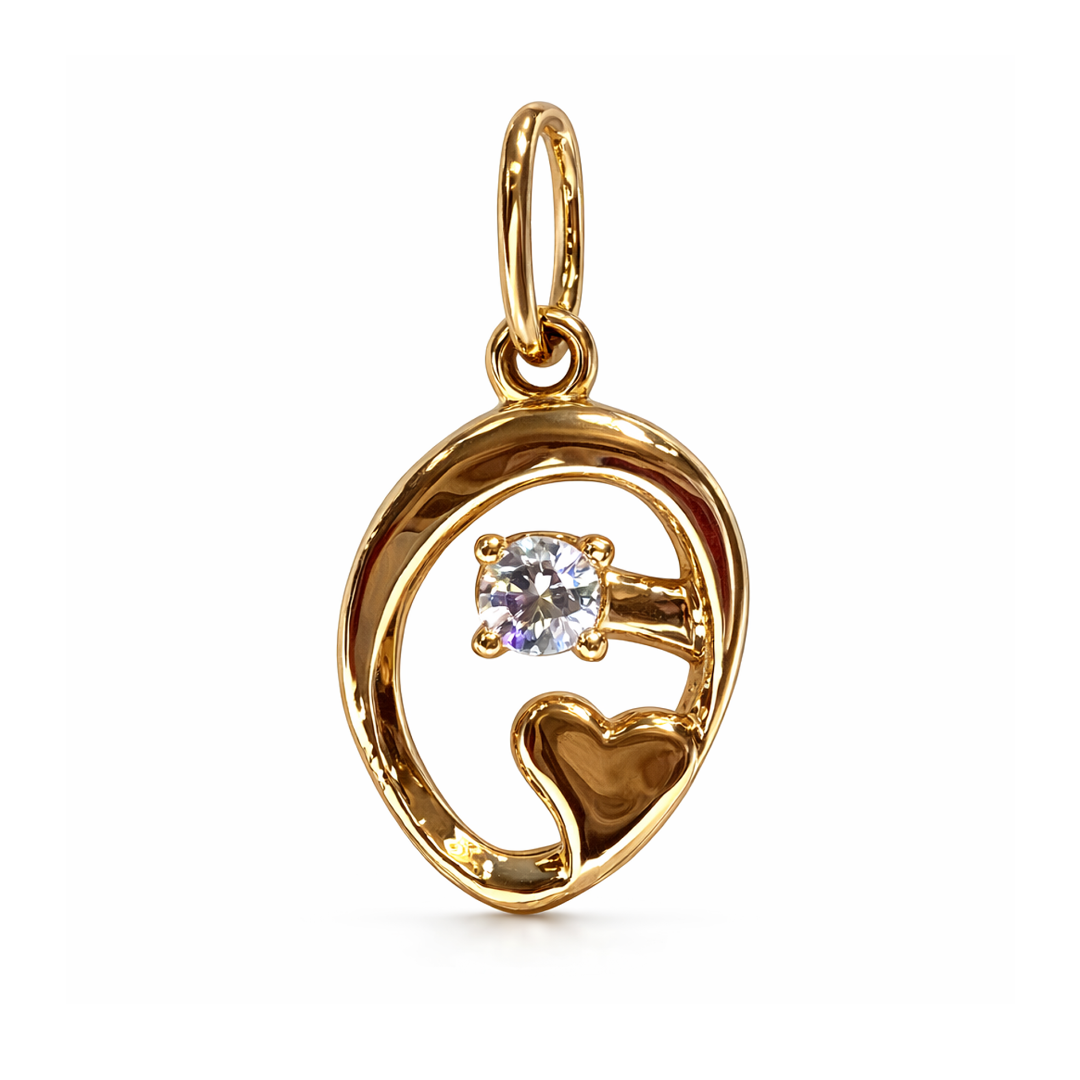 Подвеска из красного золота