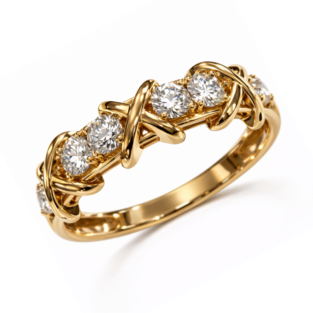 Кольцо из красного золота