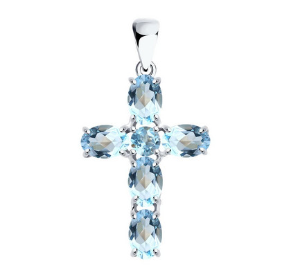 Pandantiv din argint cu topaze