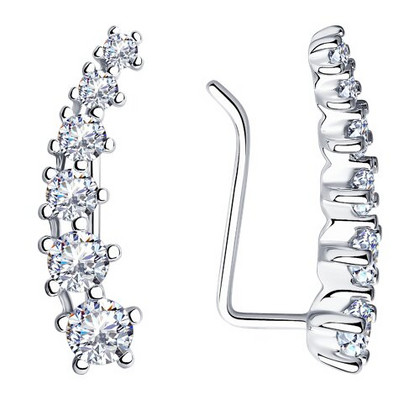 Сercei din argint cu zirconii