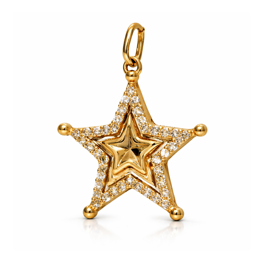 Подвеска из красного золота