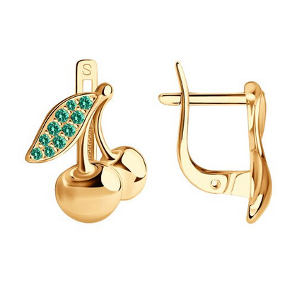 Cercei din argint cu zirconii