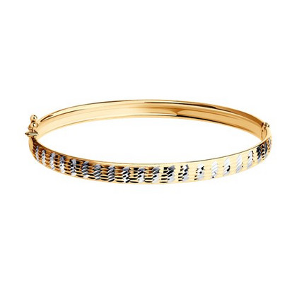 Brățară din aur cu tăietură diamantată