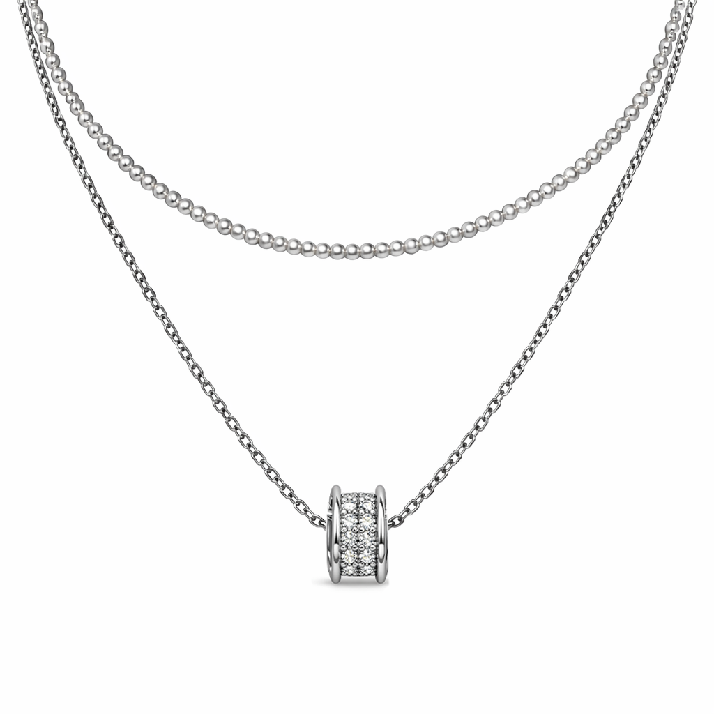 Колье из серебра