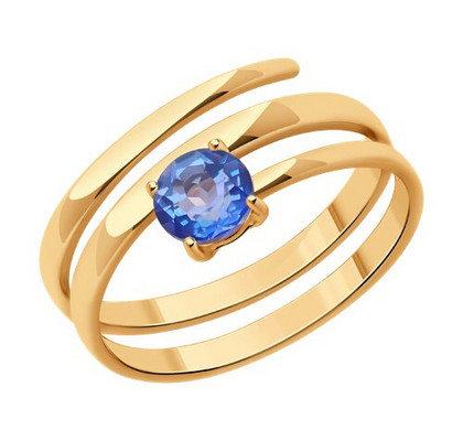 Inel din aur cu topaz