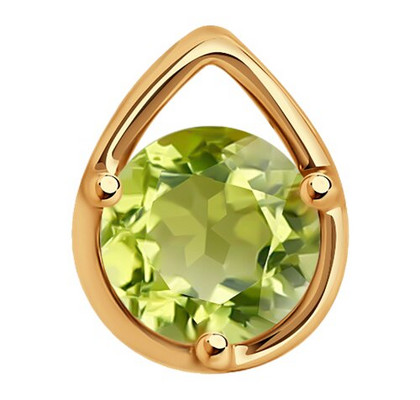 Pandantiv de aur cu crizolit