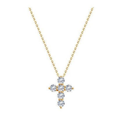 Colier din aur cu zirconii