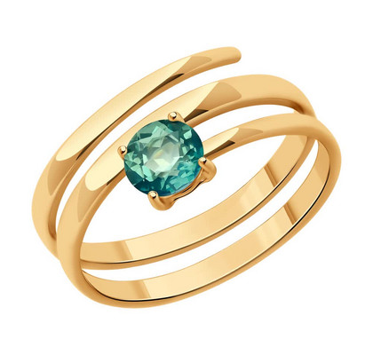 Inel de aur cu topaz