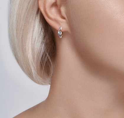 Cercei din aur cu fianite