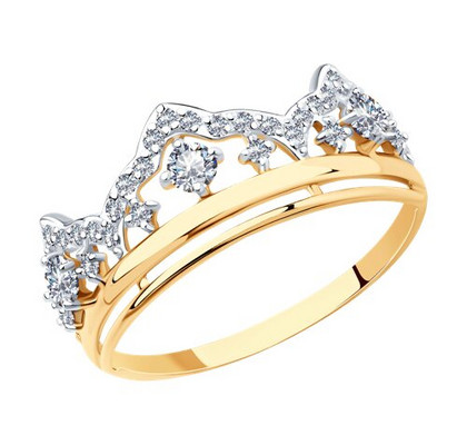 Inel din aur cu zirconii