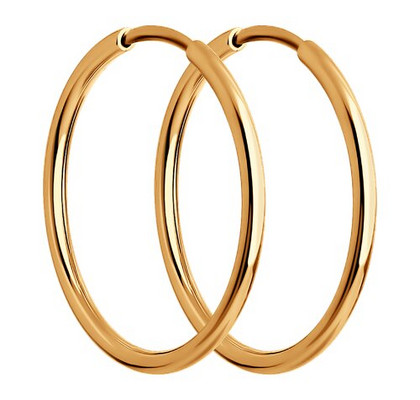 Cercei din aur tip сreole