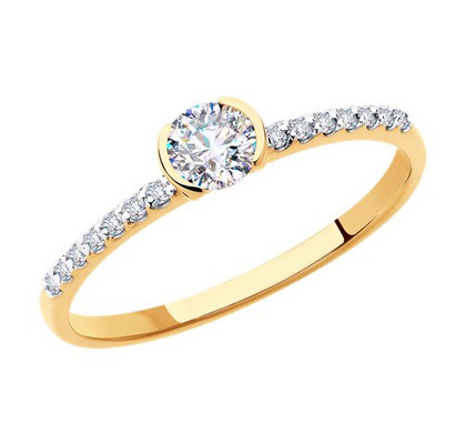 Inel de aur cu zirconia