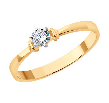 Inel din aur cu zirconiu