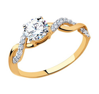 Inel din aur cu zirconii