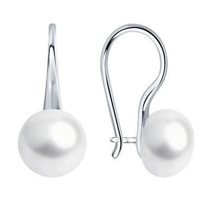 Cercei din argint cu perle