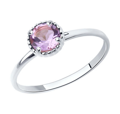 Inel de argint cu ametist