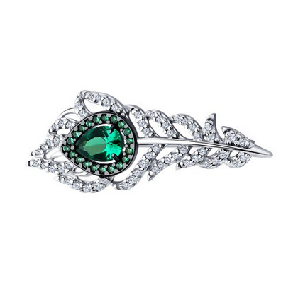 Brosa din argint cu  zirconiu cubic