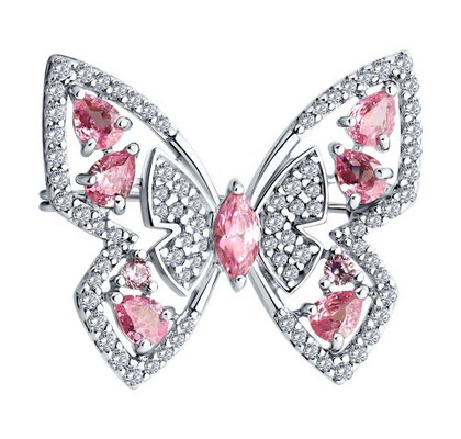 Brosa din argint  cu zirconiu cubic