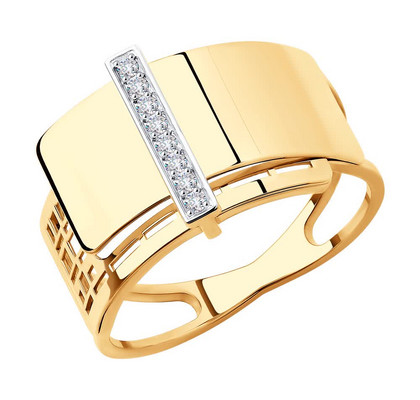 Inel din aur cu zirconiu cubic