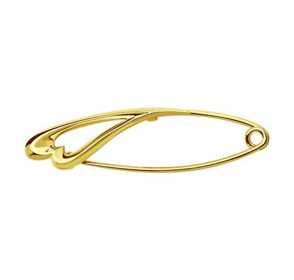 Broșă din aur galben