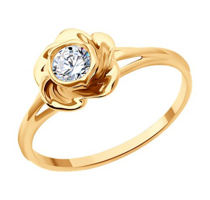 Inel din aur cu zirconia