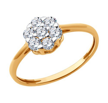 Inel din aur cu zirconia