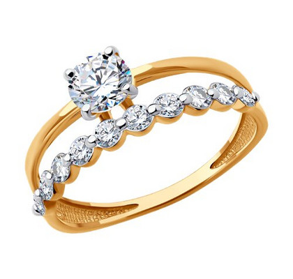 Inel din aur cu zirconia