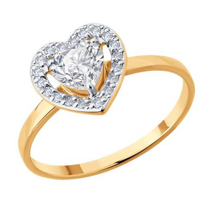 Inel din aur cu zirconia