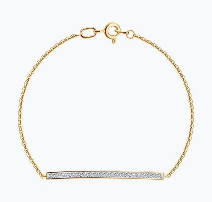 Brățară din aur cu cubic zirconia