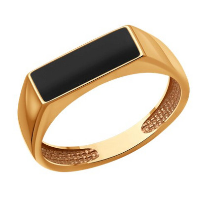 Inel din aur cu email