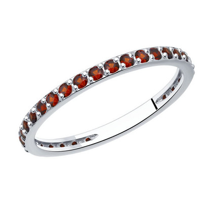 Inel de argint cu granate