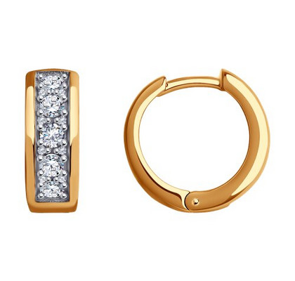 Cercei din aur cu finiale