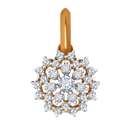 Pandantiv din aur cu finiale