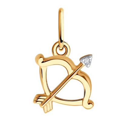 Pandantiv din aur cu finiale