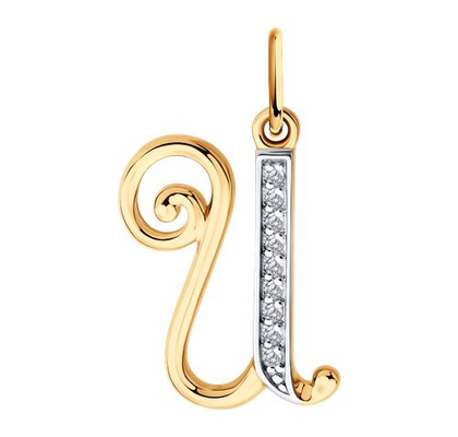 Pandantiv din aur cu finiale