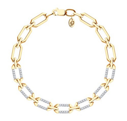 Brățară din aur cu fianite