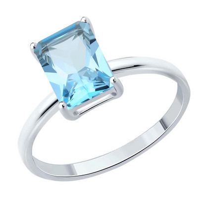 Inel de argint cu topaz