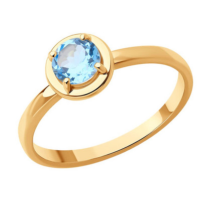 Inel din aur cu topaz