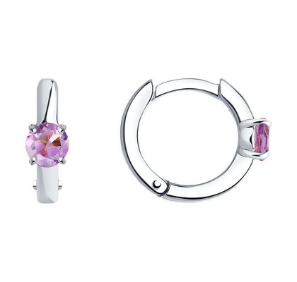 Cercei din argint cu ametiste