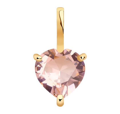 Pandantiv din aur cu sital de morganit